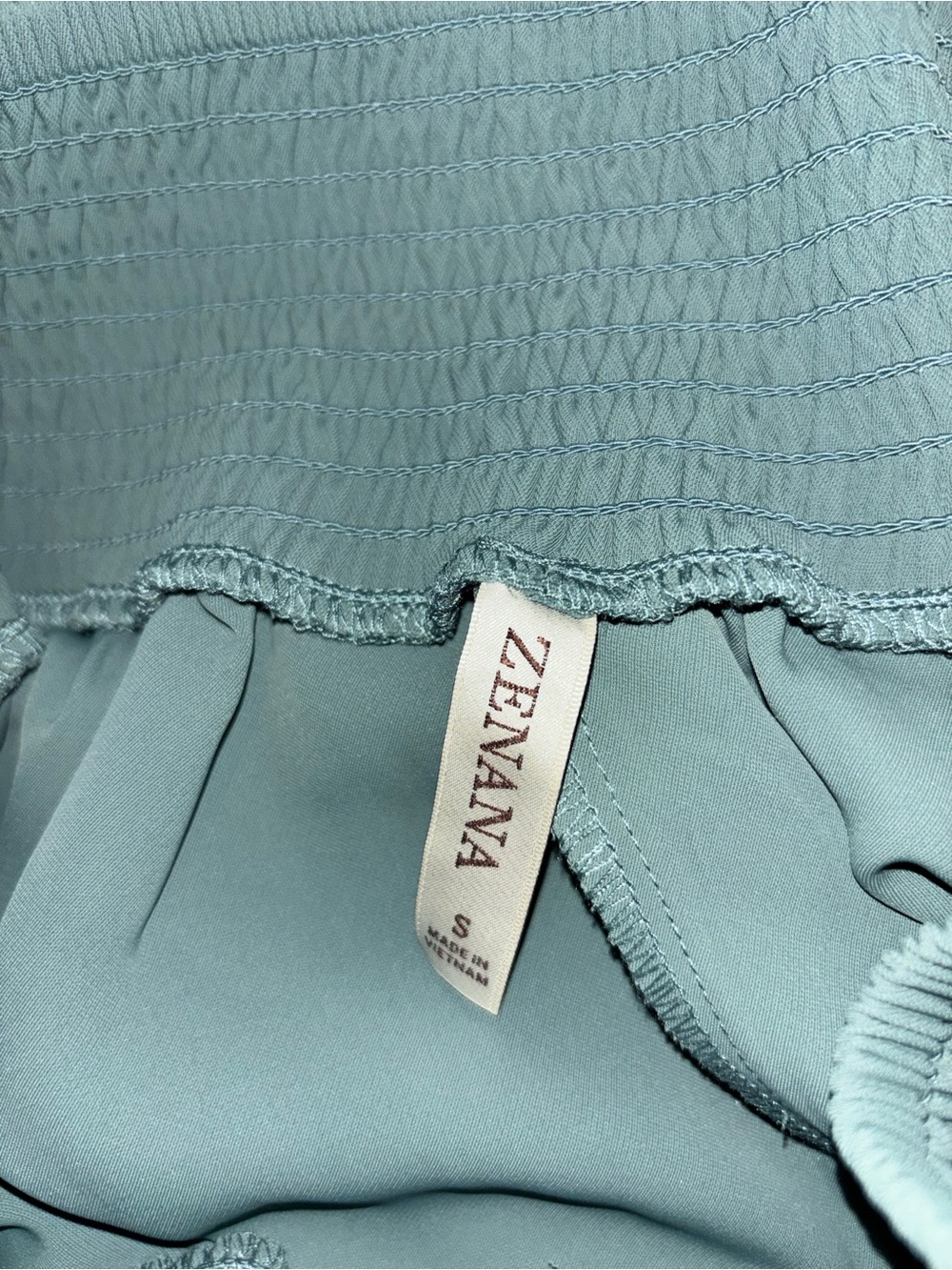 Zenana Sage Green Two Piece Maxi Skirt Set Crop Top Matching Outfit Size Small - Picture 4 of 9